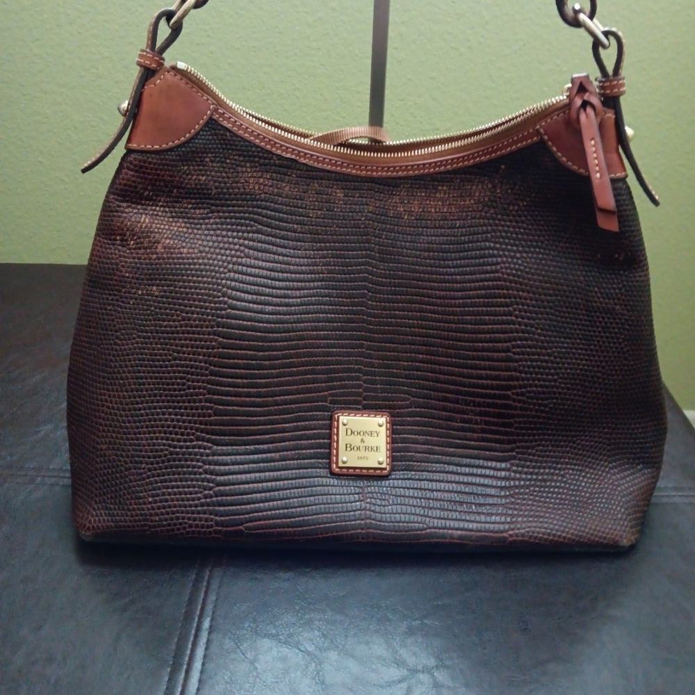 Dooney & Bourke Brown Leather Shoulder Bag